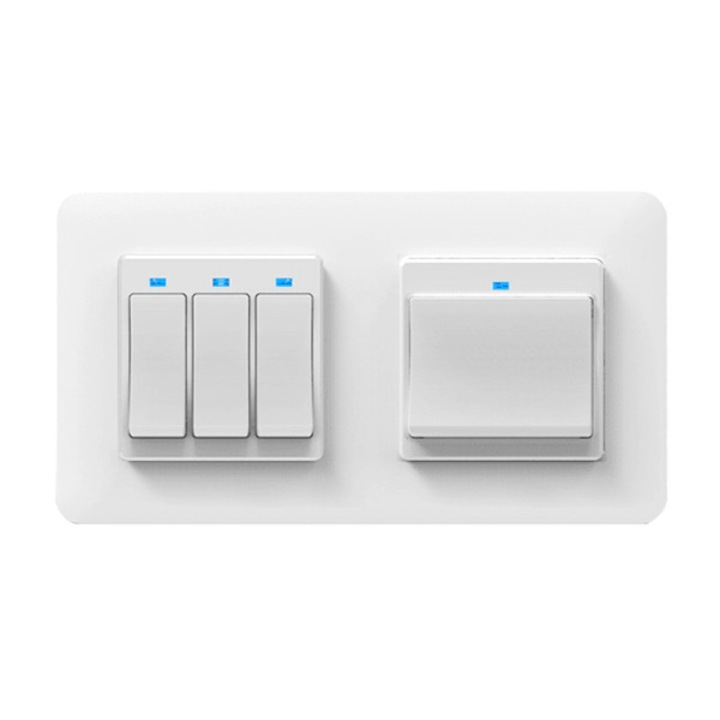 Set intrerupatoare inteligente Home Vast, 3 canale + 1 canal, alb, 11x10x6cm