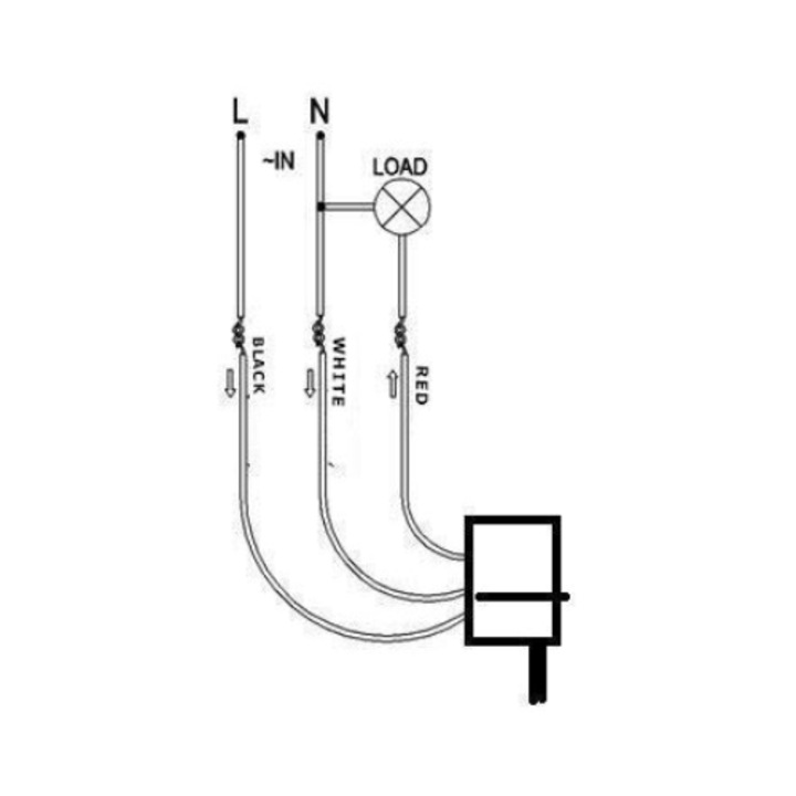 Senzor de lumina V-TAC, fotocelula, IP44, 6A, 44.1x35.5x46mm
