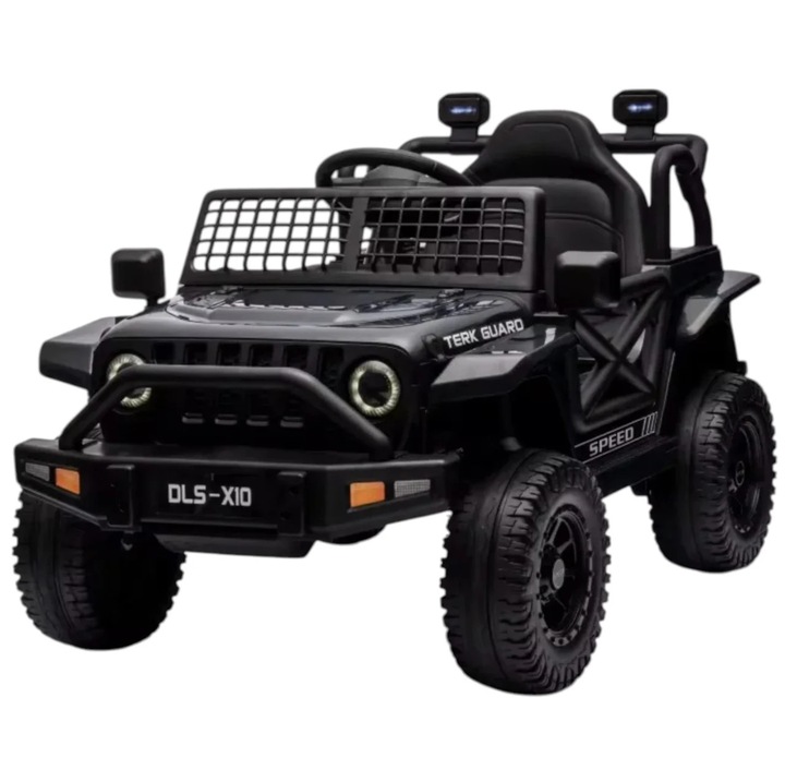 Masina electrica pentru copii DLS-X10A, CWT, 12V, telecomanda, negru, 141x78x75cm