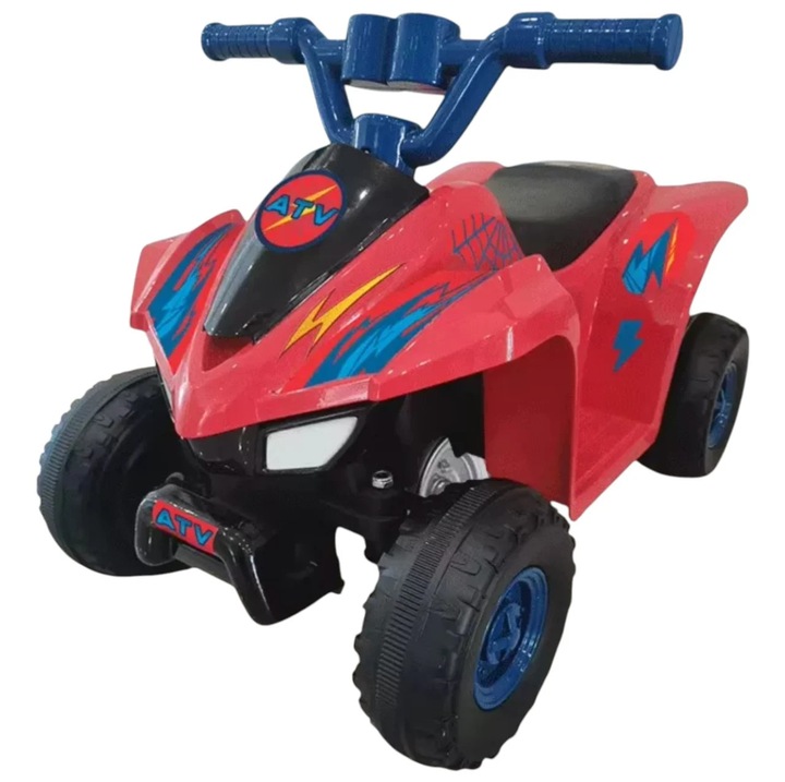 ATV electric pentru copii CWT, 25W, rosu, 70x39x43cm