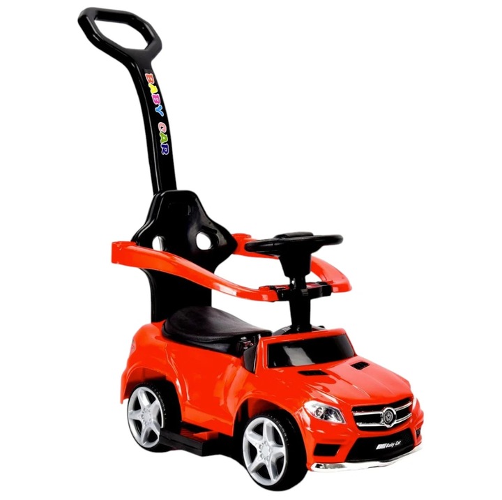 Mașinuță copii CWT 5188T roșie, 6V, maner parental, dimensiuni 66.7x28.6x38.6cm, pentru 1-3 ani