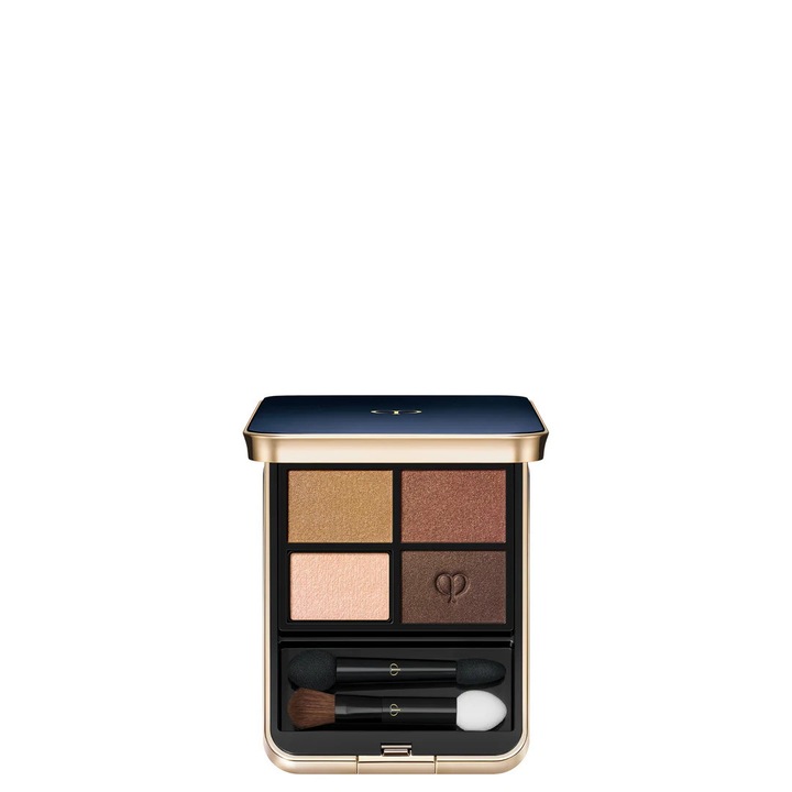 Fard de pleoape, cle de peau beaute, Eye Color Quad, pudră compactă, strălucitor, multicolor, 6 g