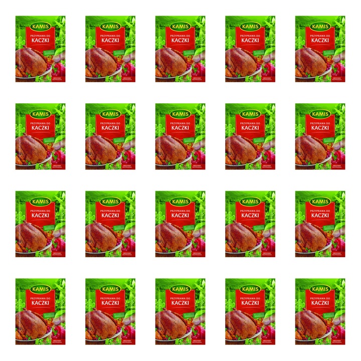 Amestec de condimente pentru preparate cu rată, Kamis, 30g, set 20 pachete, aromă intensă