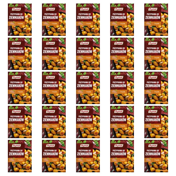 Amestec condimente pentru cartofi, Prymat, set 25 buc, sare, usturoi, 25 g