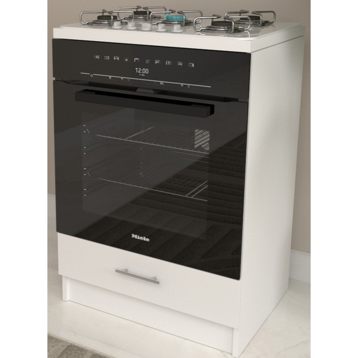 Set mobilă bucătărie, alb, 60x84cm