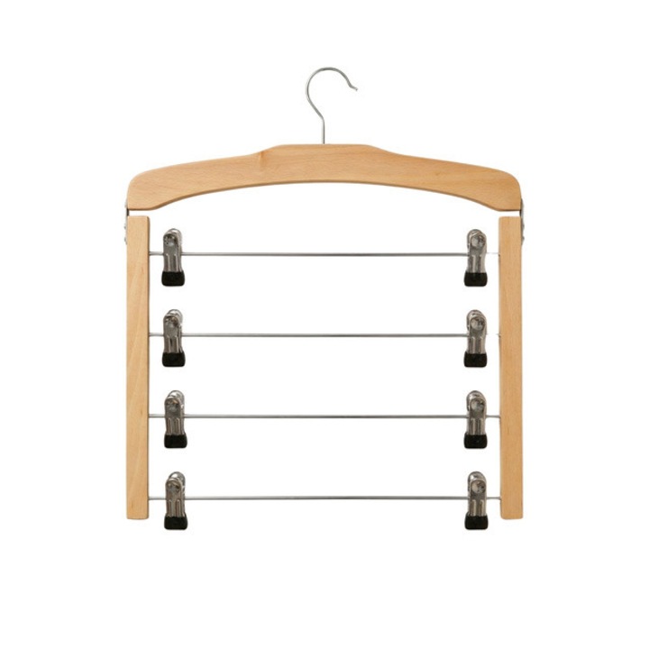 Umeraș din lemn BOXIMO FRONIV, 4 etaje, antiderapant, 44x39cm