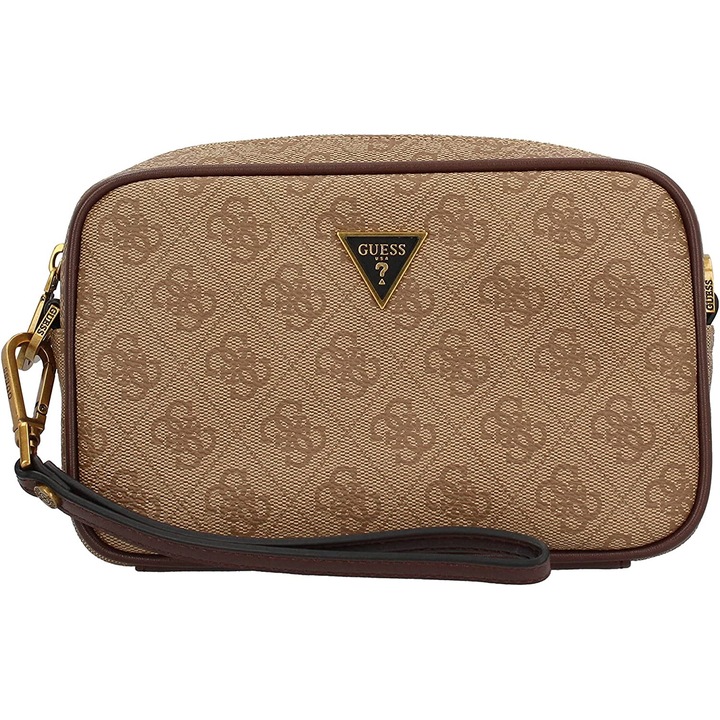 Geanta Crossbody Guess Vezzola Poliuretan Maro 13x20x5cm Unisex