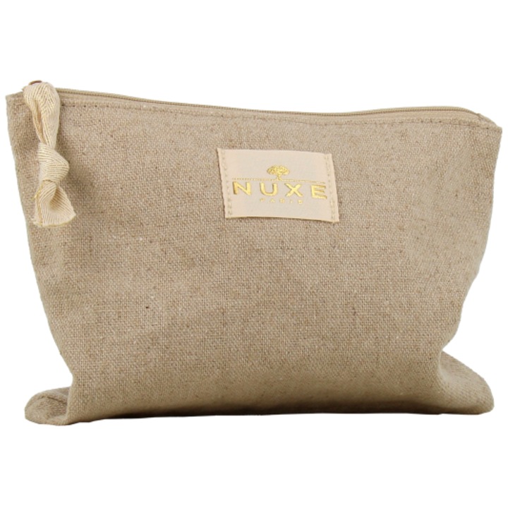 Geantă textilă plic Nuxe, bej
