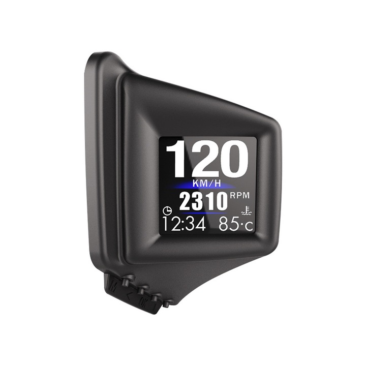 Display head-up auto, vitezometru GPS, display date de conducere, set cu cablu OBD, 10x15x22cm