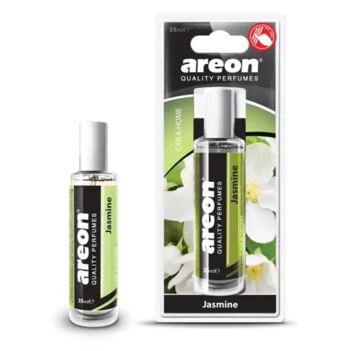 Odorizant lichid spray Areon Jasmine, 35 ml, floral, pentru interior și mașină