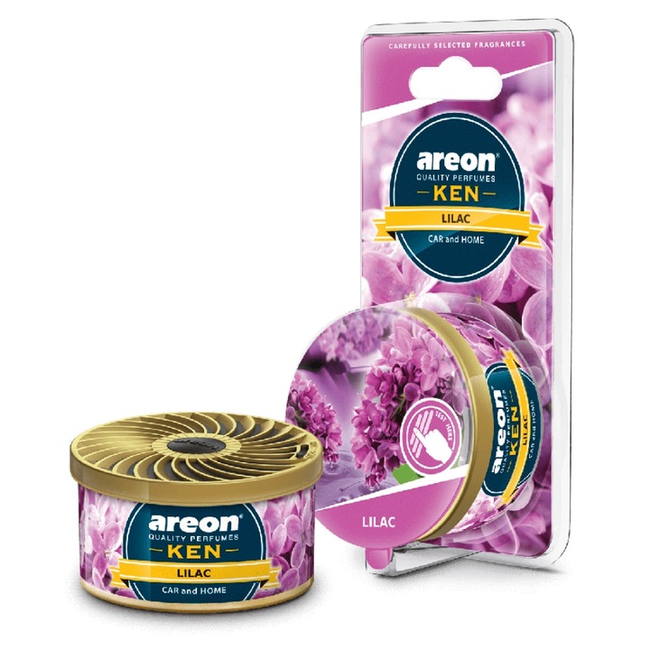 Odorizant solid AREON KEN Liliac, 35 g, pentru auto si interior