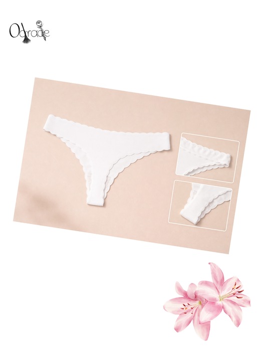 Chiloti Tanga Oeko-Tex, Alb