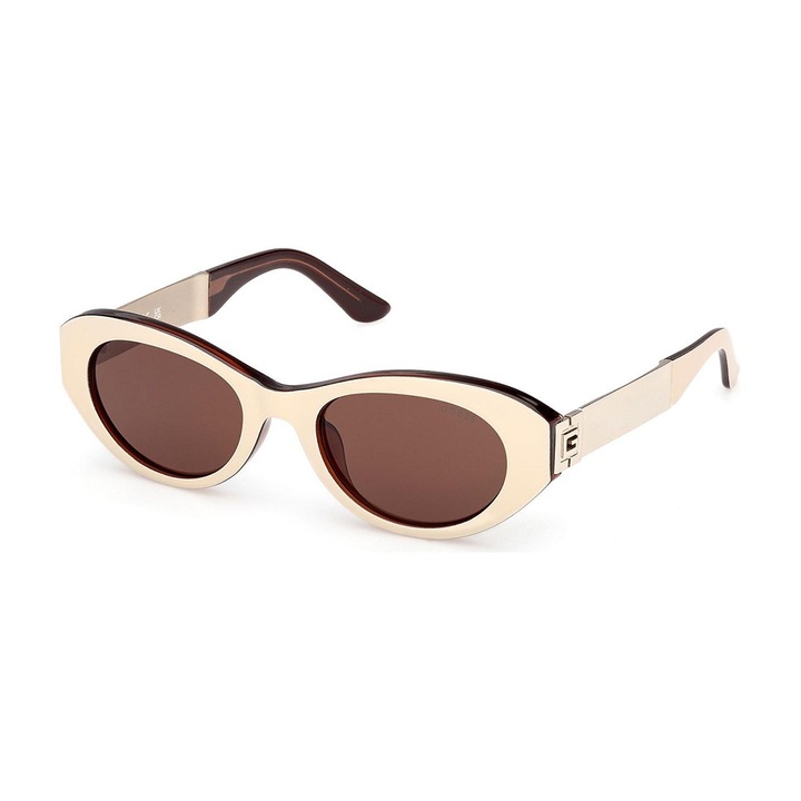 Ochelari de soare Guess, model GU00261-H, ovali, metalici, 52 mm, culoare 25E
