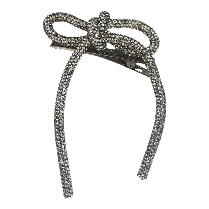 Agrafa de păr argintie, 8x12cm