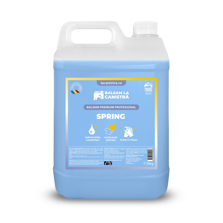 Balsam de rufe La Canistra Spring, 5L, super concentrat, lichid, universal, 150 spalari