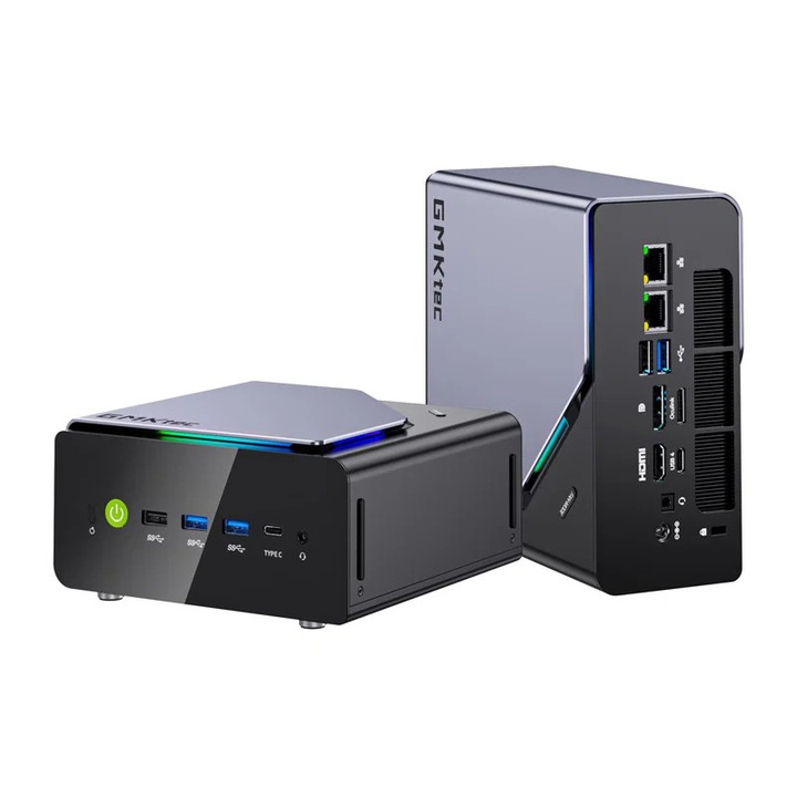 Mini PC GMKtec K12, Ryzen 7 H255, 32GB RAM, 1TB SSD, Windows 11 Pro, 154x115x73.6mm