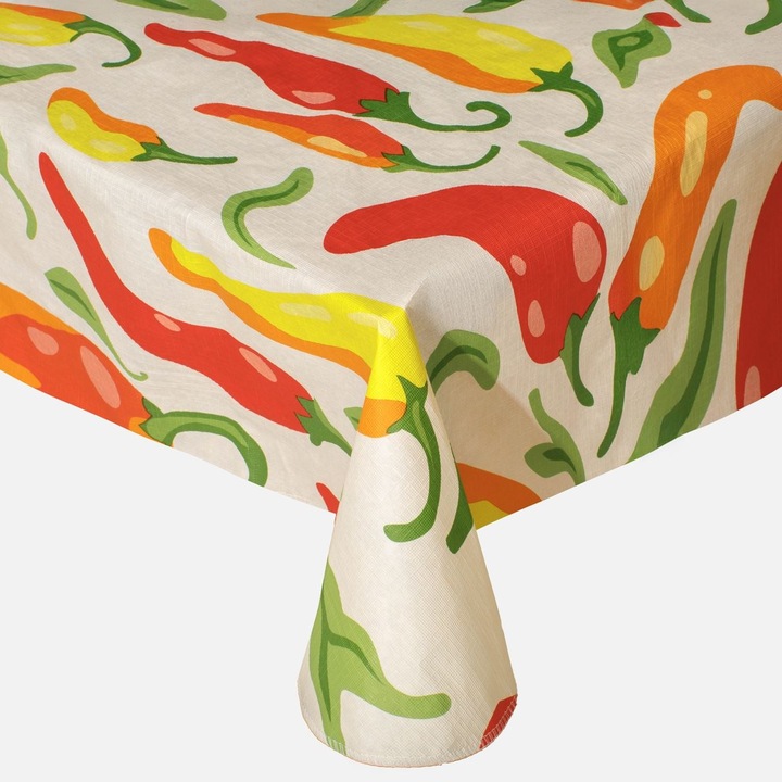 Peva asztalterítő, chili paprika, 140x180cm