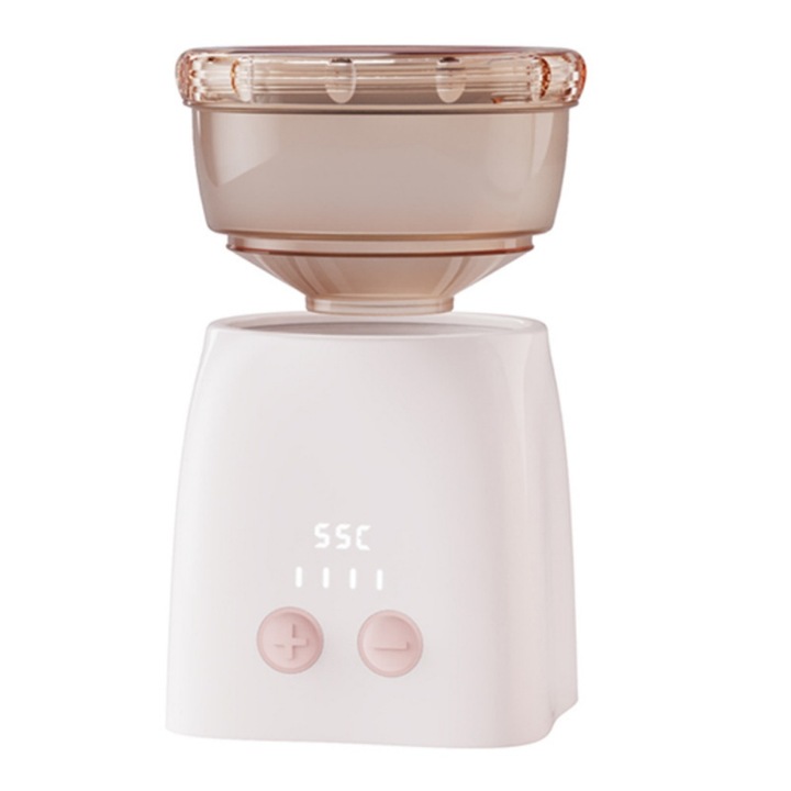 Incalzitor de lapte portabil ORBER, 10.000 mAh, detasabil, alb, 120 ml