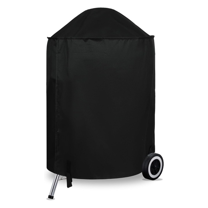 Husa rotunda pentru gratar, impermeabila, rezistenta la praf, 70x90cm, set de protectie pentru mobilier de exterior