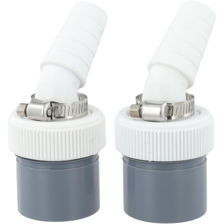 Adaptor furtun scurgere masina de spalat 40mm cu intrare 18-24mm, set de 2 bucati