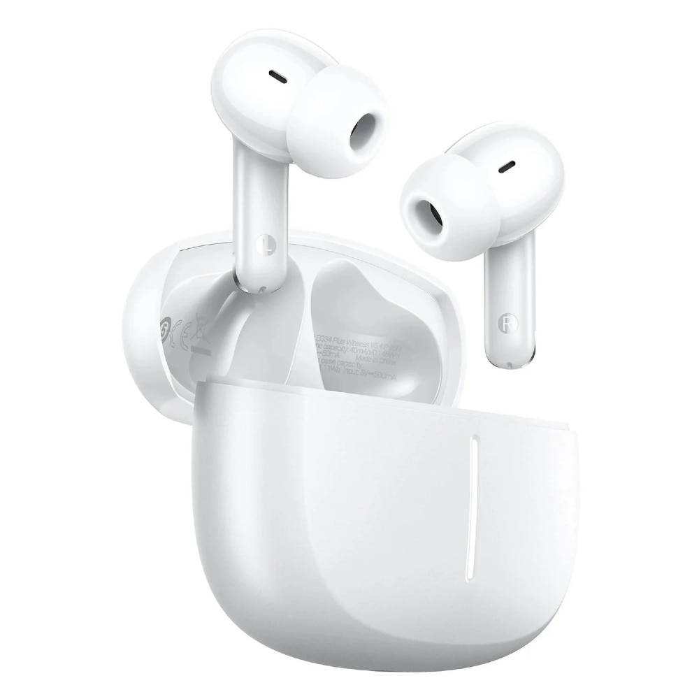 Безжични слушалки Hoco EQ34 Plus, TWS, ANC, Бял - eMAG.bg