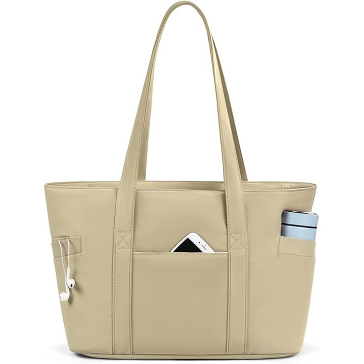 Geanta de umar pentru femei, capacitate mare 24L, impermeabila, cu fermoar