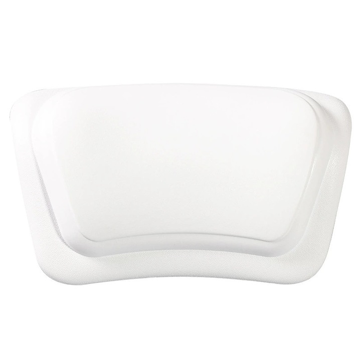 Perna de baie, suport pentru cap si gat, 31x18cm, alb, set