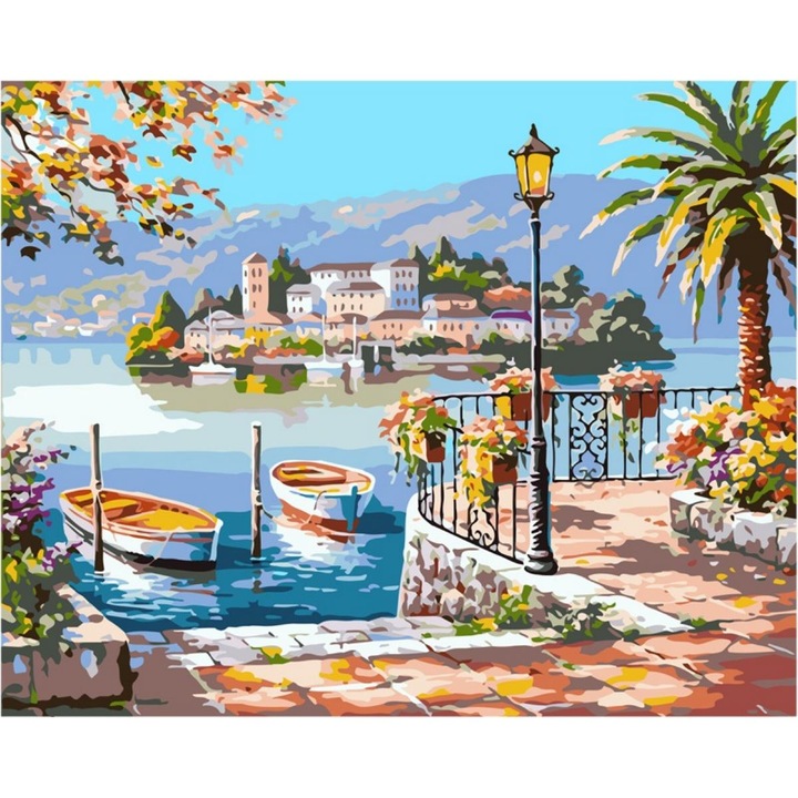Set pictura pe numere Port, 40x50 cm, Koh-I-Noor
