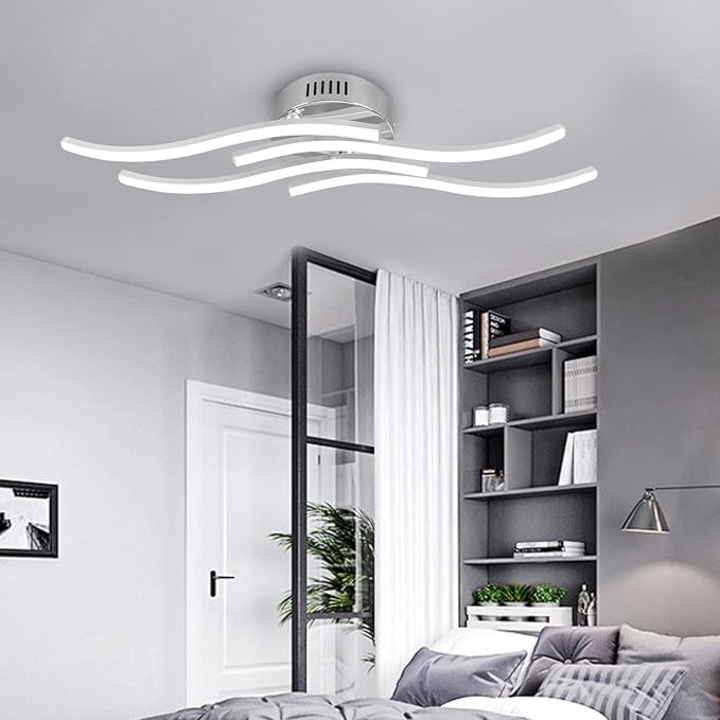 LED полилей, уникален дизайн, 24W, живи цветове, размери 30x40cm, комплект за интериорно осветление