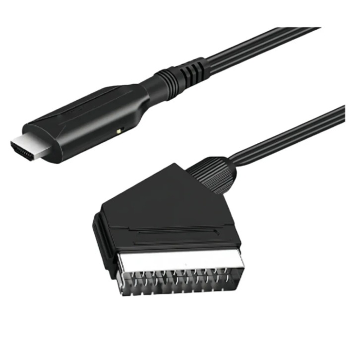 Adaptor SCART la HDMI, 1 metru, 720P/1080P, pentru HDTV