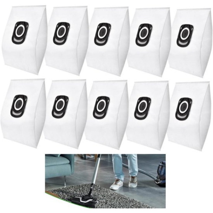 Set 10 saci de praf pentru aspirator, 28x22cm