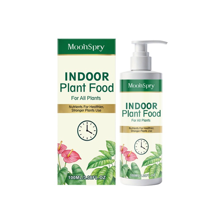 Solutie nutritiva pentru plante de interior, MOONSPRY, 100ml, ingrijire radacini, dezvoltare sanatoasa a plantelor