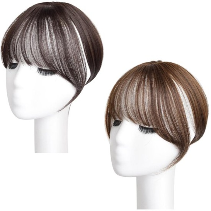 Set 2 peruci frantuzesti, 25cm, brunet inchis si brunet deschis