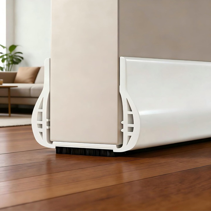 Etansare usa 93cm, autoadeziva, personalizabila, alba, pentru izolare fonica si termica