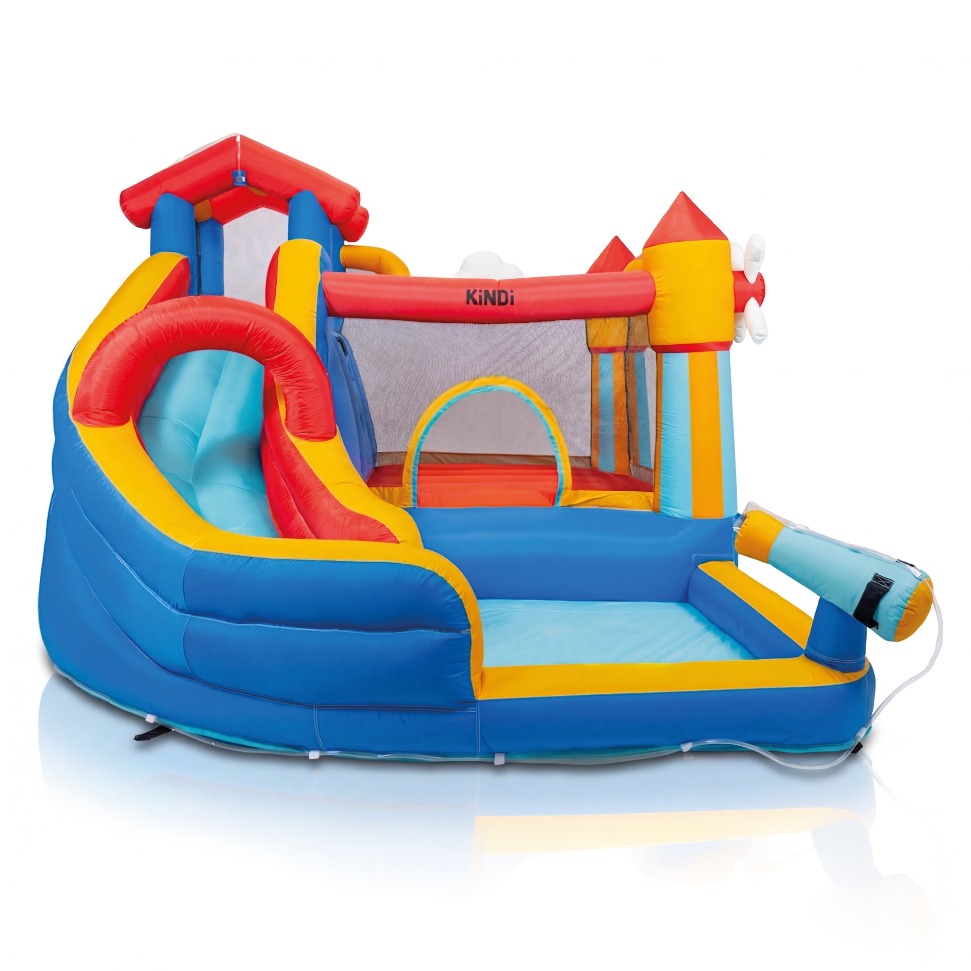 Teren de joaca gonflabil Thunder DPZ003, set complet cu suflanta
