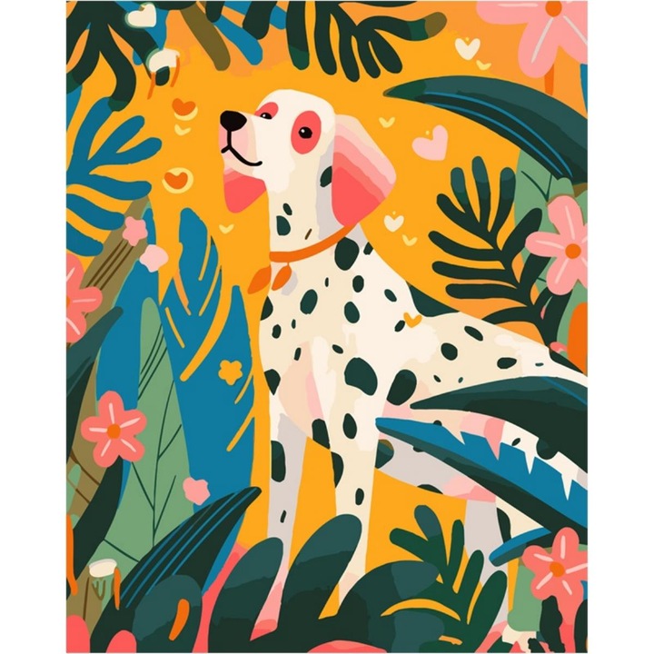 Set pictura pe numere Dalmatian, 40x50 cm, Koh-I-Noor