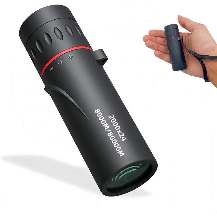 Monocular portabil 2000x24, performanta inalta, utilizare zi si noapte, distanta vizibila pana la 10.000 metri, compact