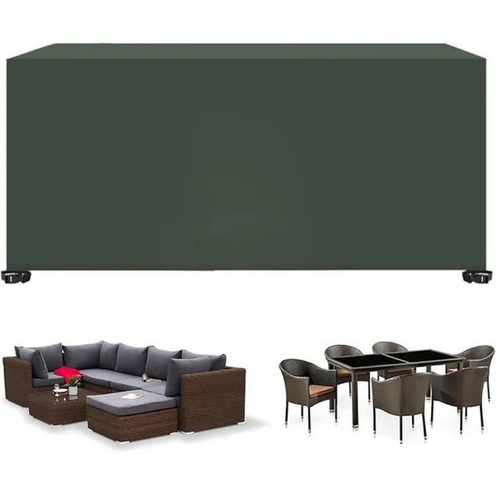 Husa de protectie pentru mobilier de gradina, impermeabila, rezistenta la UV, 126x126x74cm, set