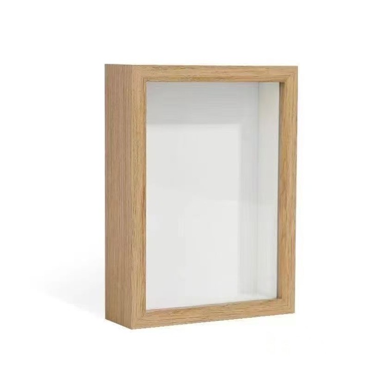 Rame foto clasice, 8 inch, design minimalist 3D, culoare neagra, 15.2x20.3cm