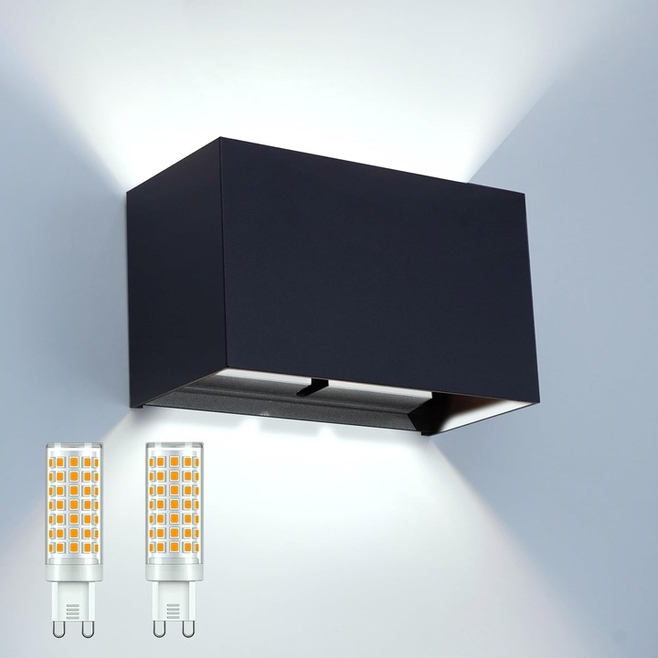 Aplica moderna 24W, LED impermeabil IP65, unghi de fascicul ajustabil, dimensiuni 20x10x5cm