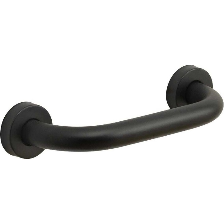 Suport de baie, 30cm, inox negru mat, 150kg, 27.5x5.5x8.9cm