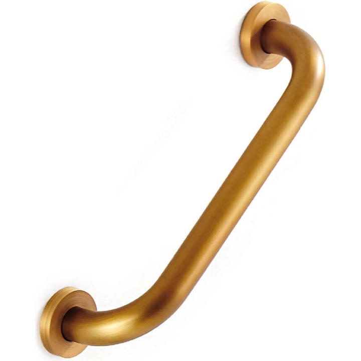 Suport de baie din alama, finisaj antic, instalare usoara, multifunctional, 30x5cm