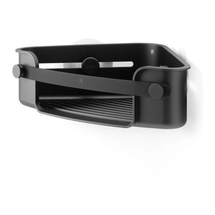 Suport coltar pentru dus, material flexibil, instalare adeziva, impermeabil, durabil