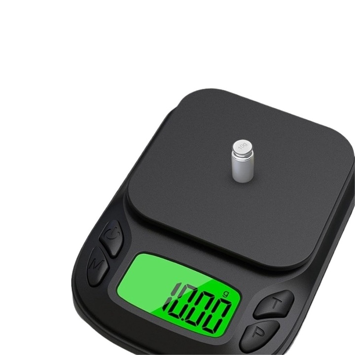 Cantar electronic portabil mini, 0.01g-1kg, pentru bijuterii aur, 500g, 1kg
