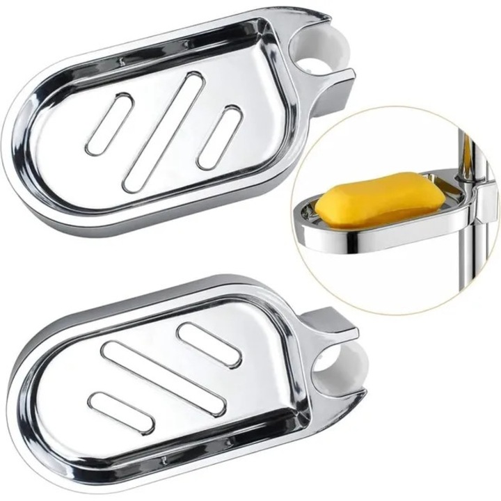 Set suporturi pentru sapun fara gaurire, 22 metri, material ABS, durabile, pentru dusuri si chiuvete