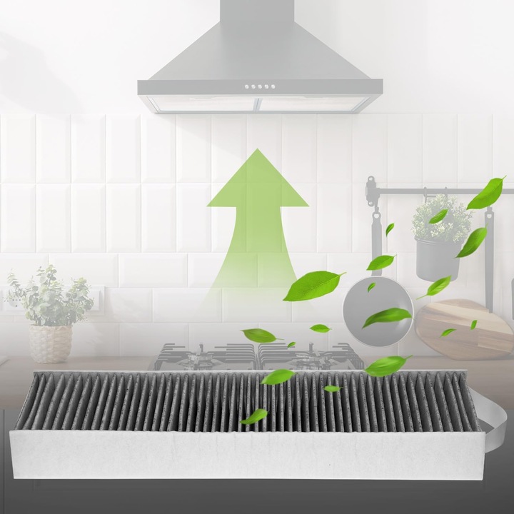 Filtru hote, pentru Bora Basic BAKFS si Bora PurePuakf, eliminare mirosuri neplacute, instalare rapida