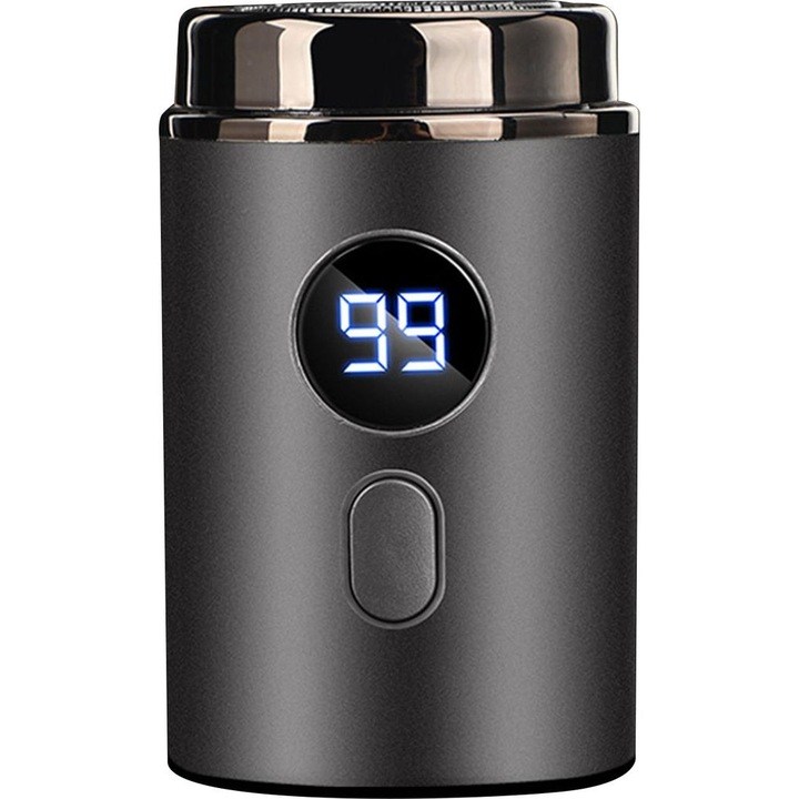 Aparat de ras electric mini, incarcabil, complet lavabil, portabil, gri