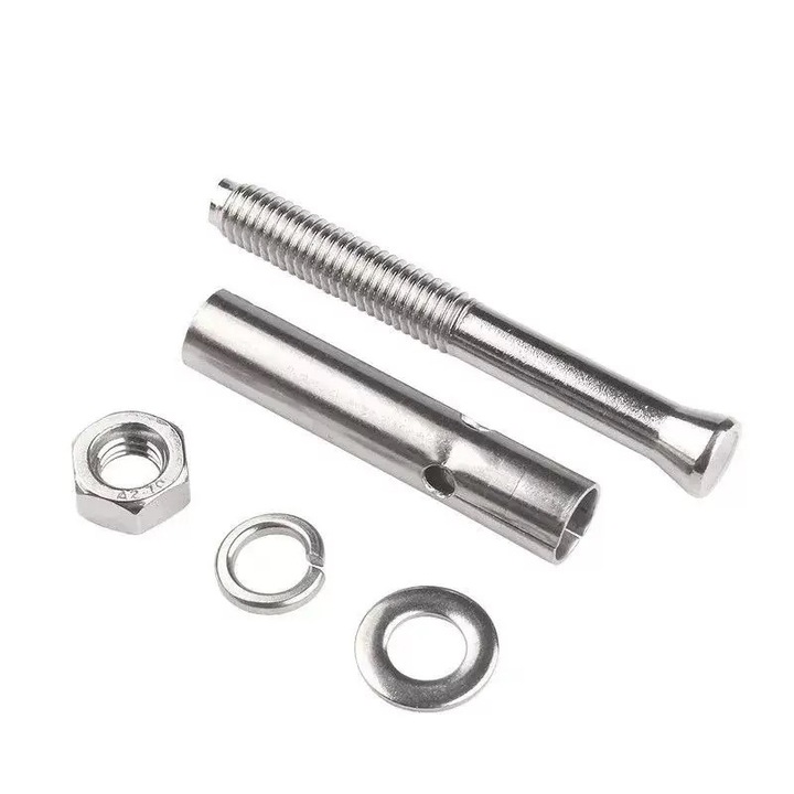 Set suruburi hexagonale M8x80mm, capacitate 80 kg, rezistente la rugina, finisaj lustruit