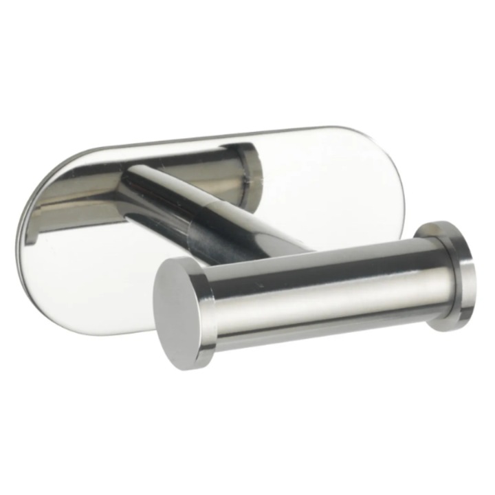 Suport dublu pentru prosoape din otel inoxidabil, montare pe perete, fara gaurire, design elegant, dimensiune optima