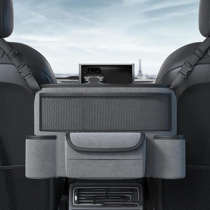 Suport auto pentru genti, organizator documente, capacitate mare, culoare bej